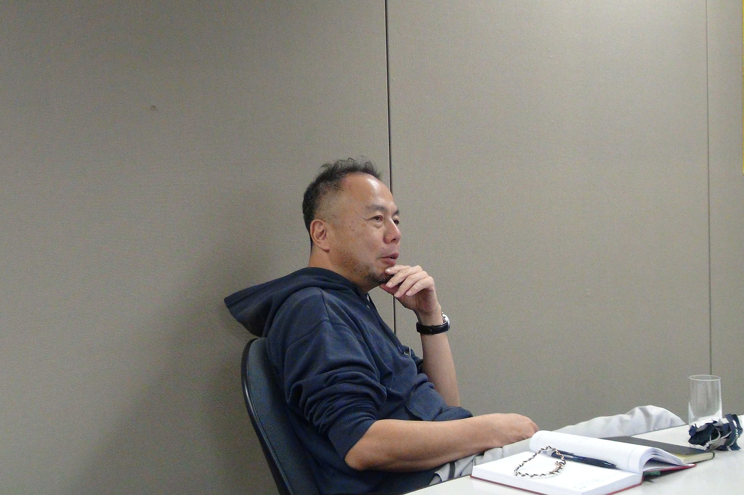 インタビュー風景の写真