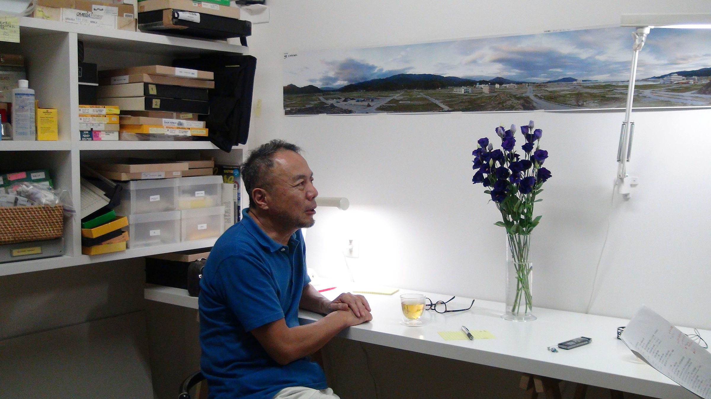 インタビュー風景の写真